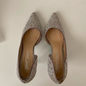 Betsy Johnson Fully Bedazzled Heel!